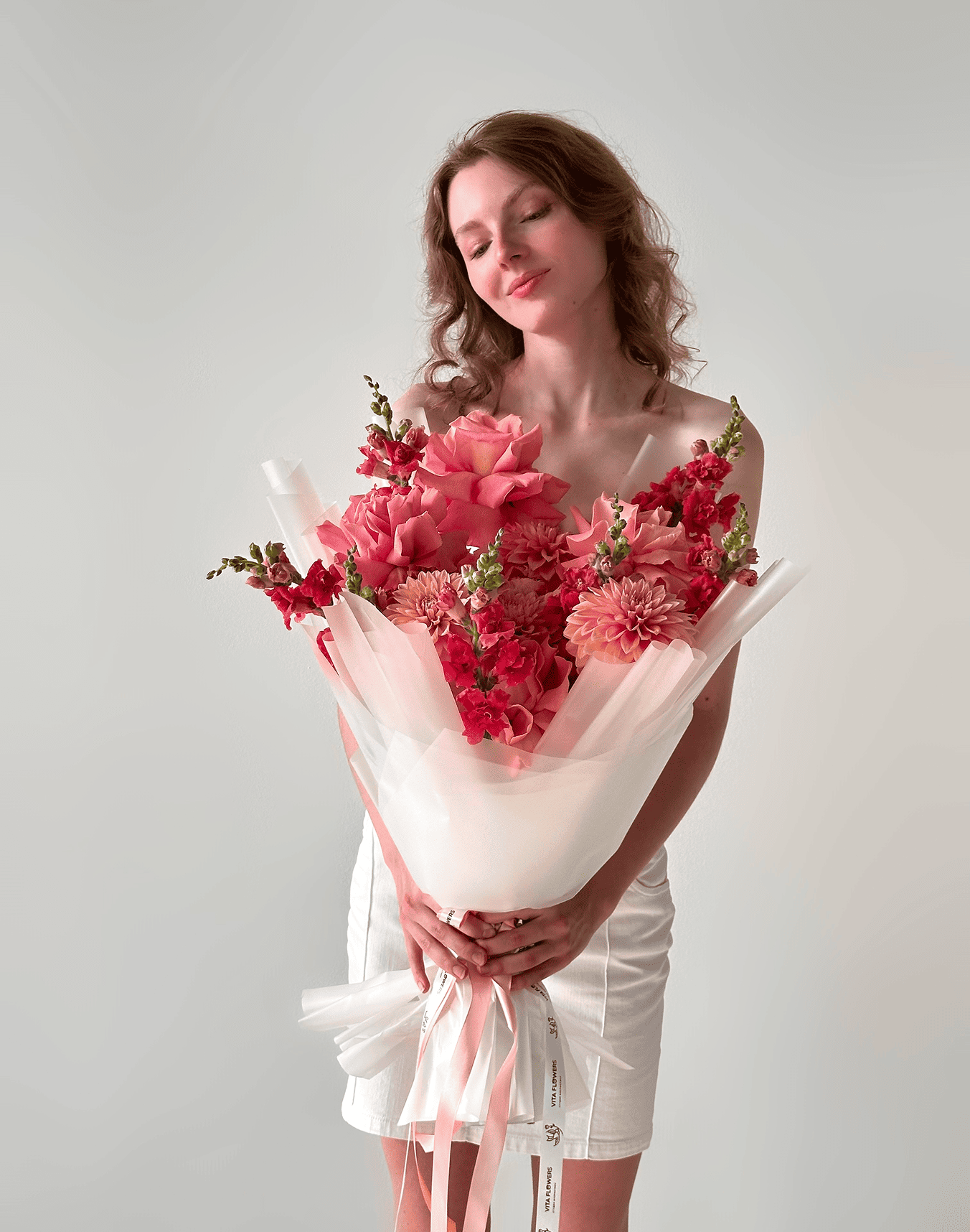 яркий букет на день рождения заказать в москве