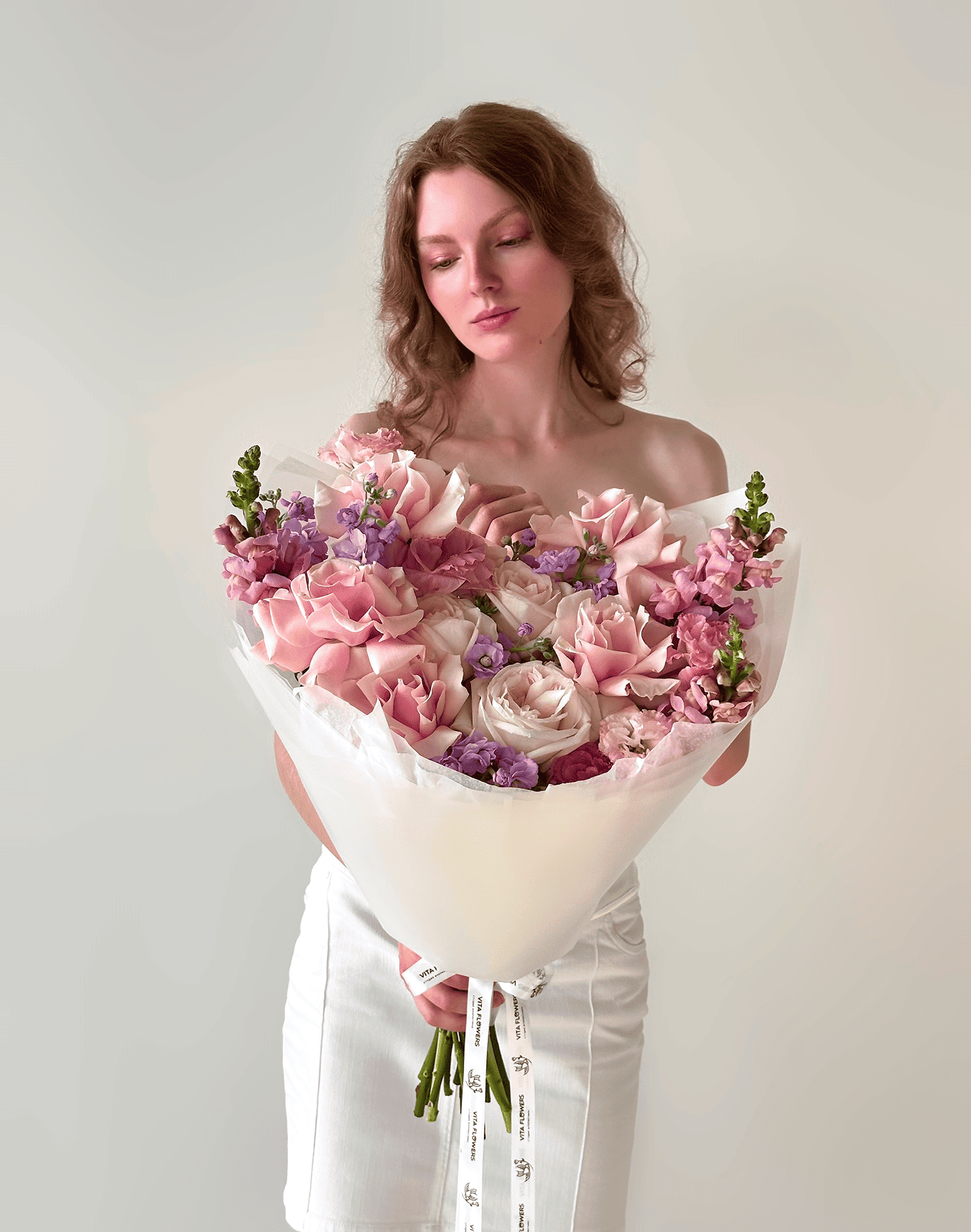 Букет с маттиолой