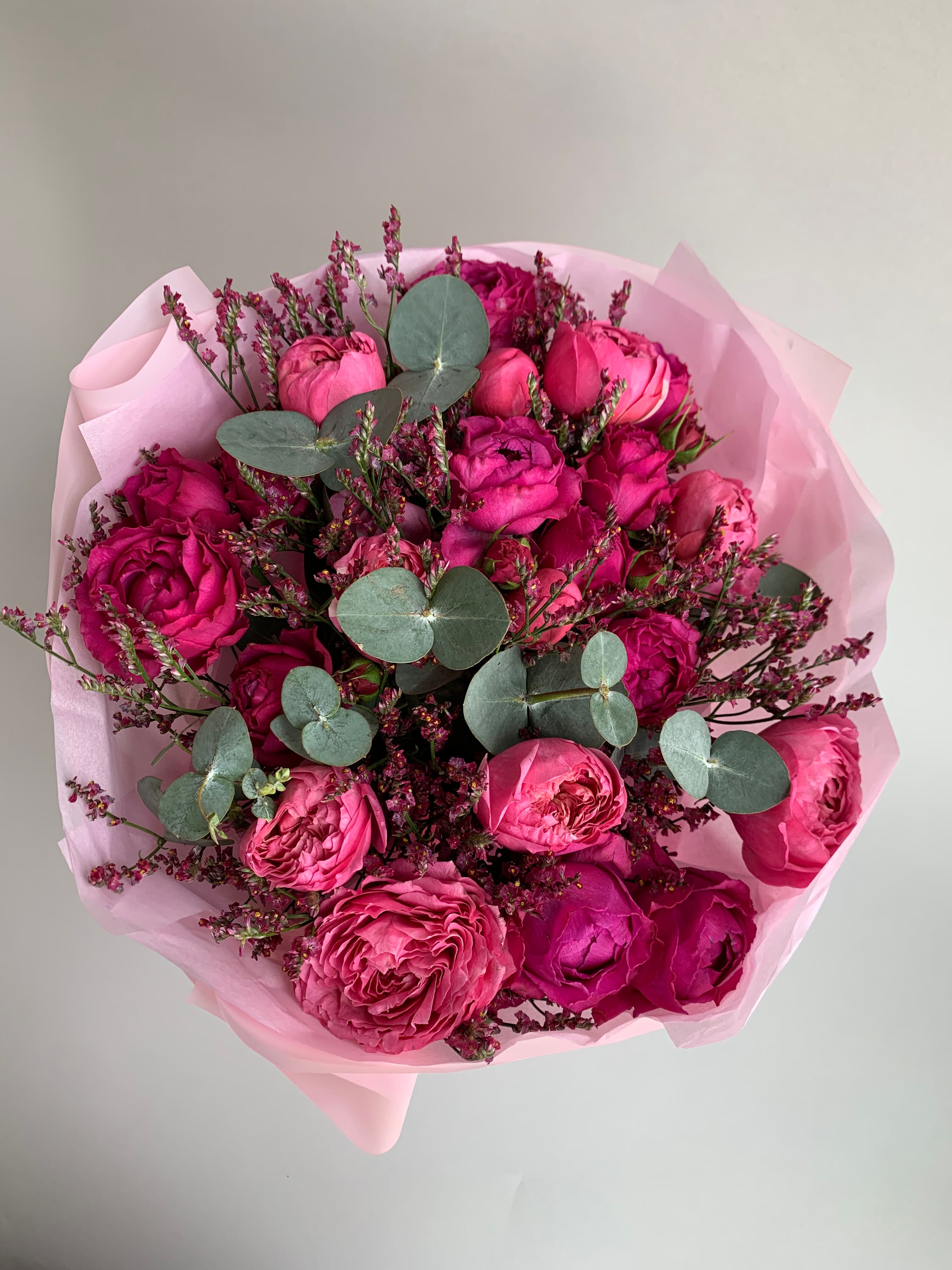 букеты в бордовой гамме