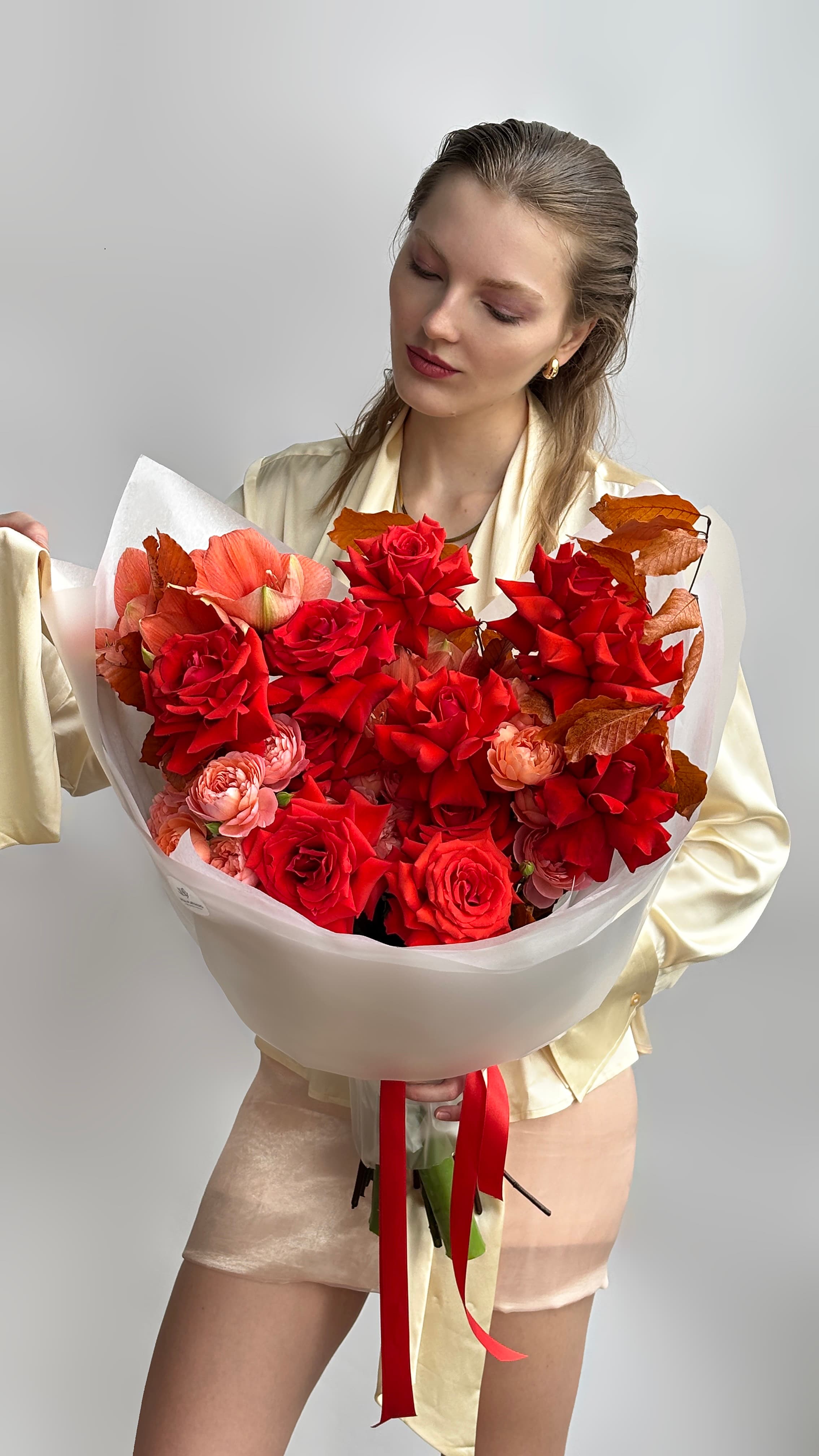 красные розы купить в москве