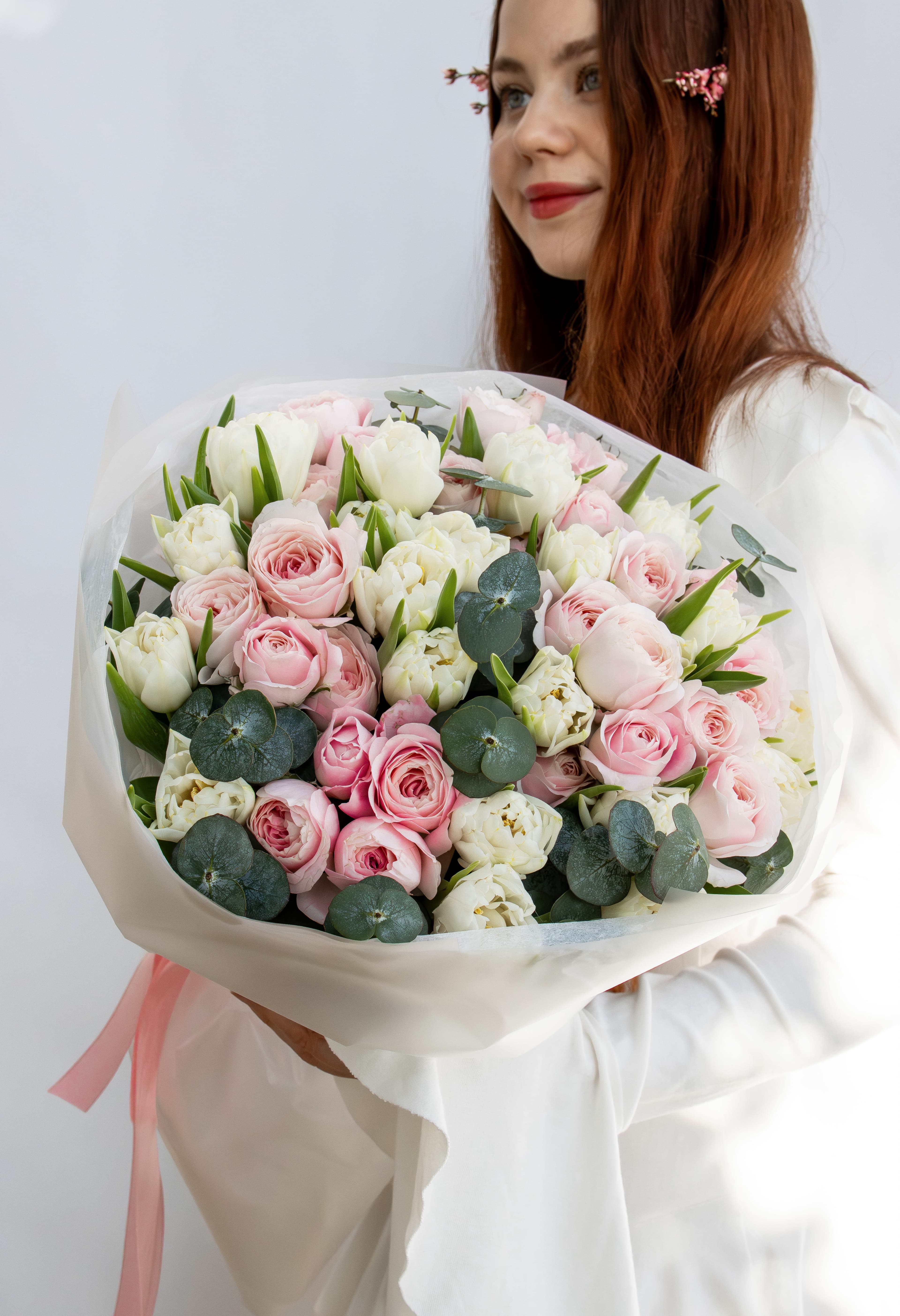 дорогой нежный букет купить в москве