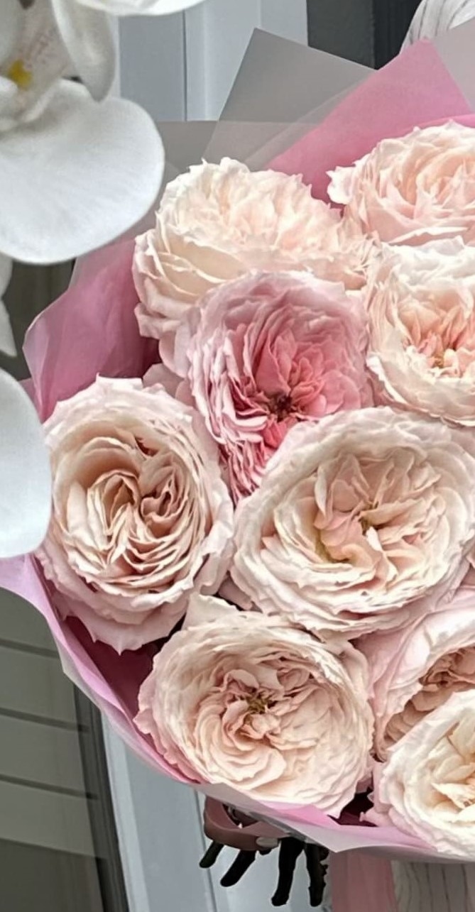 Букет из нежной пионовидной Розы