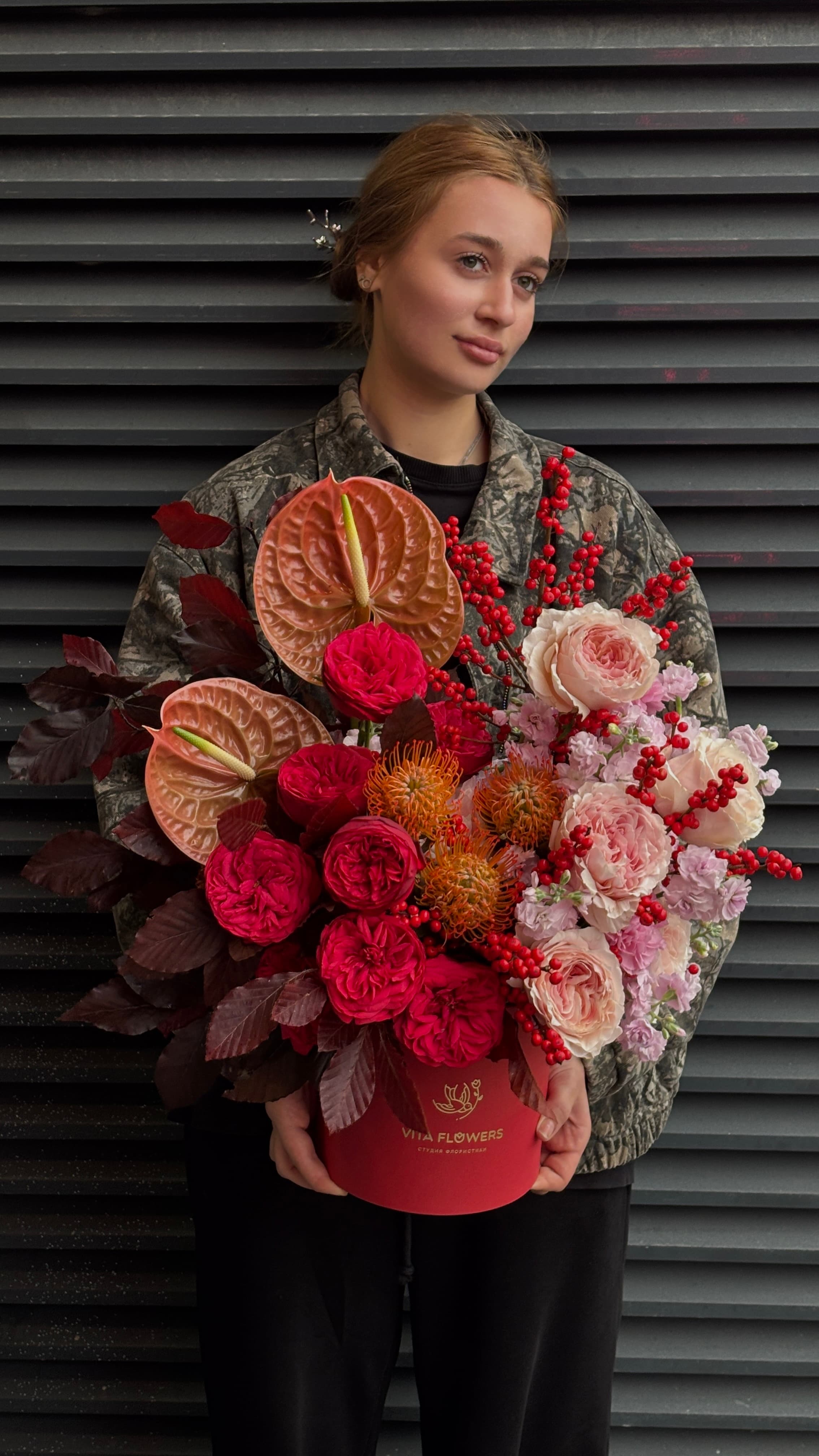 цветы в коробке